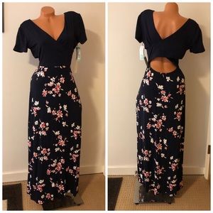 NWT Hawthorne Dress w side slit & criss/cross back